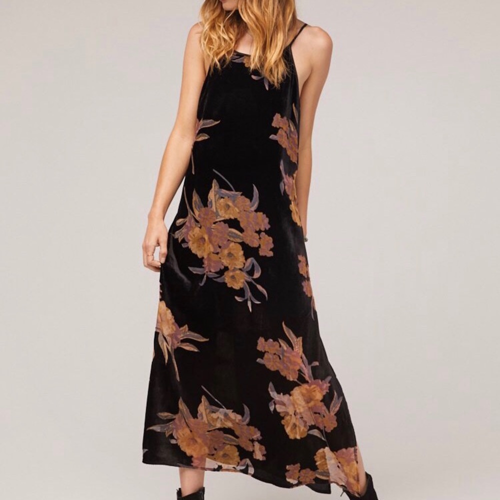BAND OF GYPSIES VELVET BURNOUT MAXI